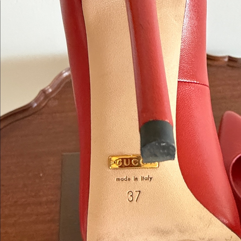 Gucci Red High Heels - Picture 5 of 7
